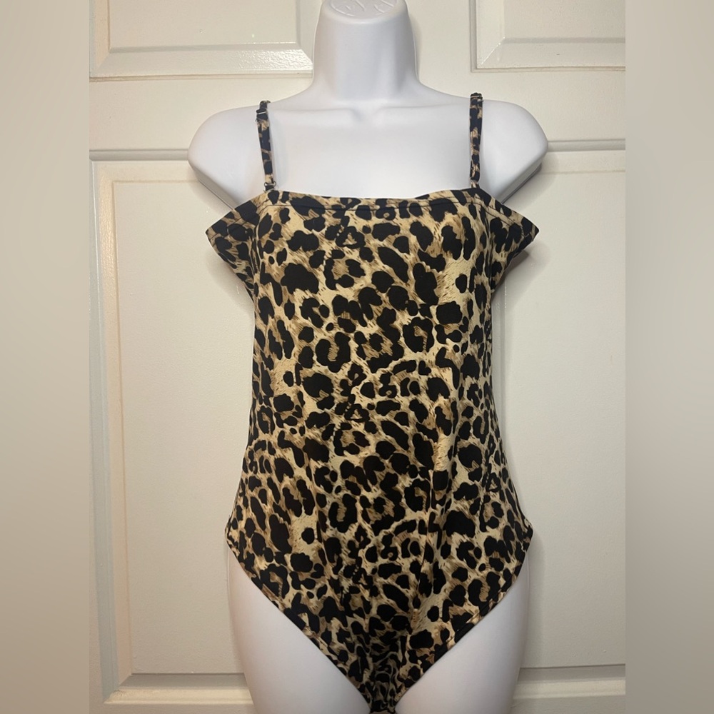 Animal Print Bodysuit Size L